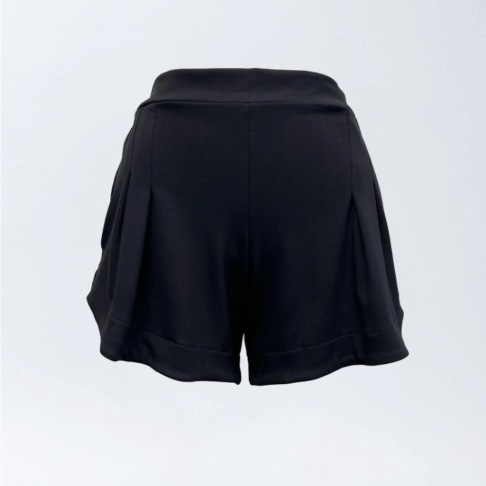 NWT Allison Izu diamond head short black twill pointe shorts size small